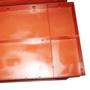 Piastra per otturatore in acciaio per calcestruzzo con vernice verniciata tipo B con spessore lamiera 1,2mm